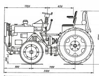 Homemade brakes for a trailer for a walk-behind tractor, drawings photo